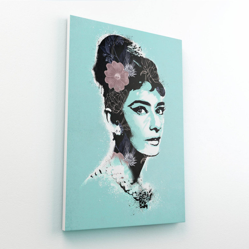 Holly Golightly - Print on Canvas, Unframed, 91cm H x 61cm W x 0.2cm D