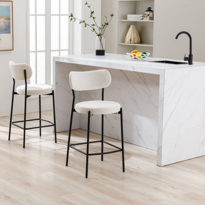 George Oliver Medfield 26'' Modern Upholstered Bar Stools with