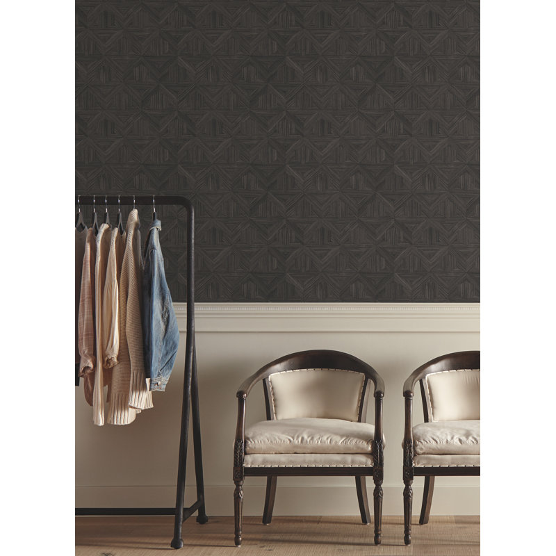Parquet Wallpaper, Black