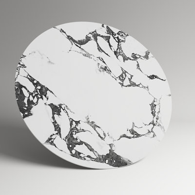 Round Sintered Stone Table Top 59" Indoor/Outdoor · Scratch & Heat Resistant · Fits Any Base, Suitable For DIY Countertop Renovation, Restaurant Table, Coffee Table, Dining Room Table, Patio Table, Party...