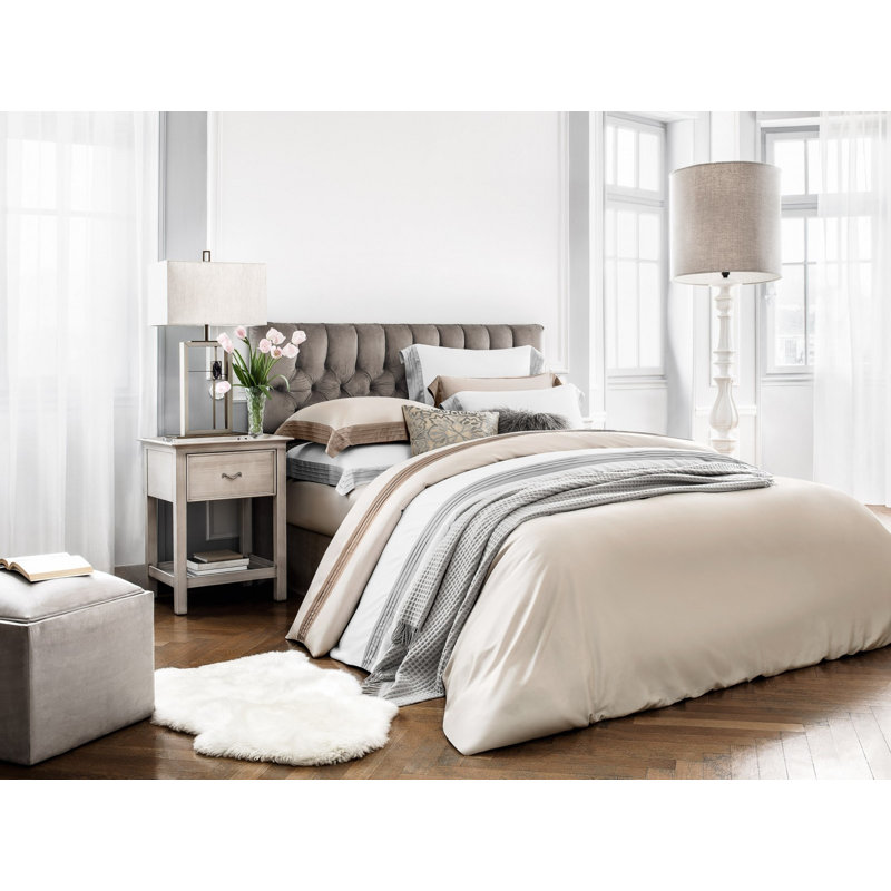 Eden Fitted Sheet, Super King, Beige