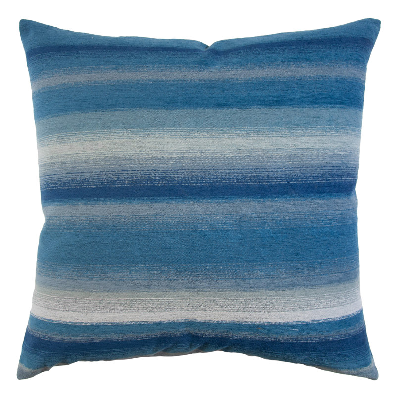Horizon Square Indoor/Outdoor Pillow Cover & Insert, 22" x 22", Harbor
