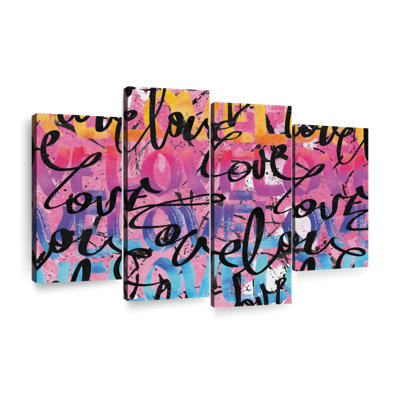 «Love Graffiti», reproduction sur toile