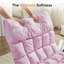 Chaise berçante inclinable réglable avec poche latérale rose-130675535