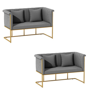 Banc rembourré en polyester clair Light Luxury