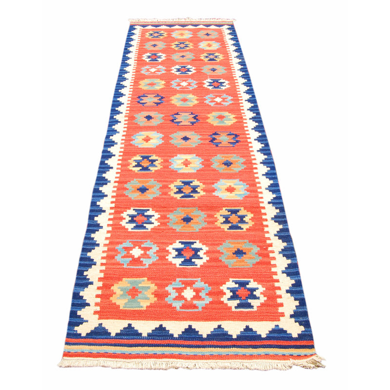 Francom 244 X 69cm Red/Blue Area Rug