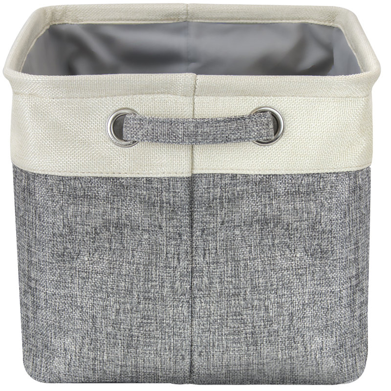 Sorbus Quote Fabric Cubby Organizer with Handles 3 Pack