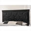Pour tête de lit pour chambre principale ou d'invité, tête de lit tapissier en bois massif noir grand classique-1417586248