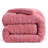 Sherpa Fleece Comforter, Reversible Flannel Blanket, 3D Jacquard Design-116841054-116841052