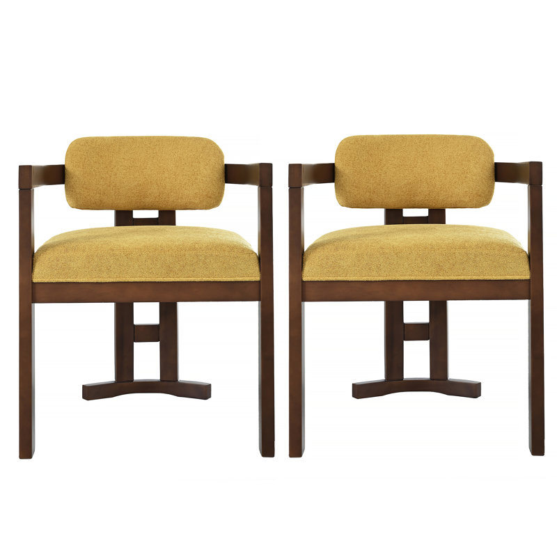 Ensemble de chaises de salle à manger rembourrées en bois durable pour espaces élégants