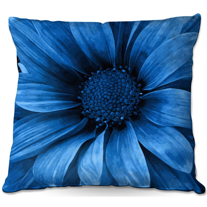 Reversible Throw Pillow, 18" x 18", Blue