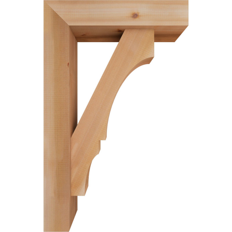 Support de bloc Balboa avec entretoise décalée, 32 x 20, Cèdre rouge occidental de l 5 1/2 po (lisse)