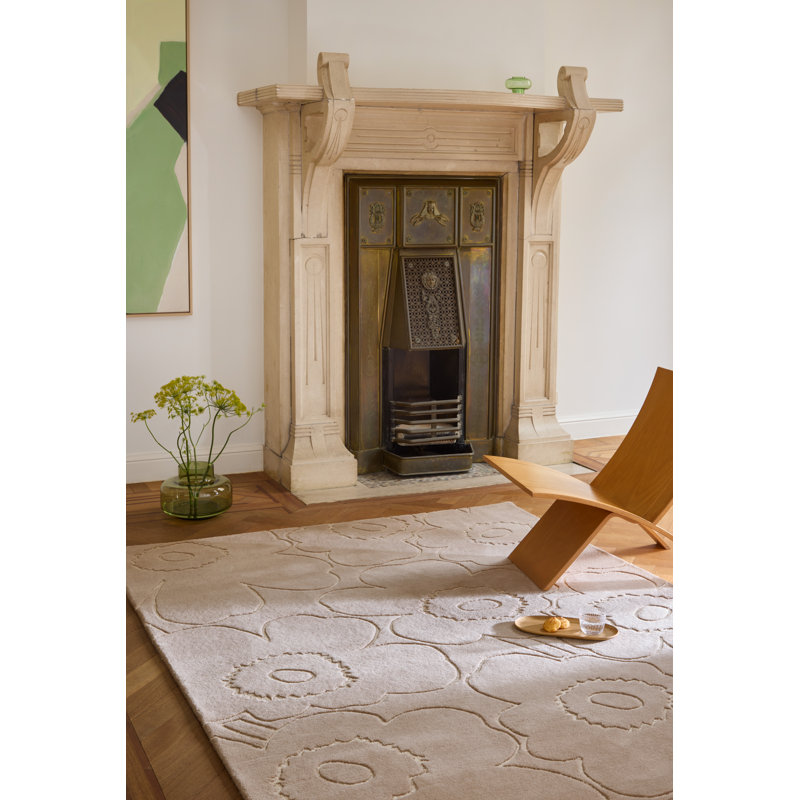 Piirto Unikko Natural White | 133701, Rectangle  8'2" x 11'6", Greige