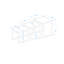 Ensemble de 3 tables gigognes, tables d'appoint empilables en métal aspect bois pour le salon-130092061