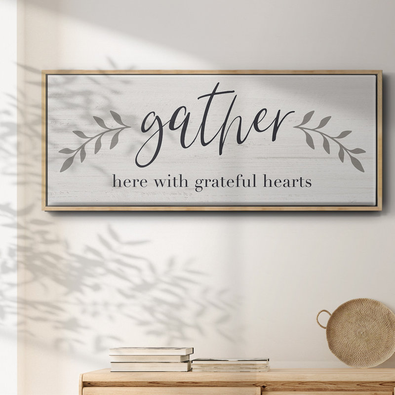 Grateful Hearts- Framed Canvas