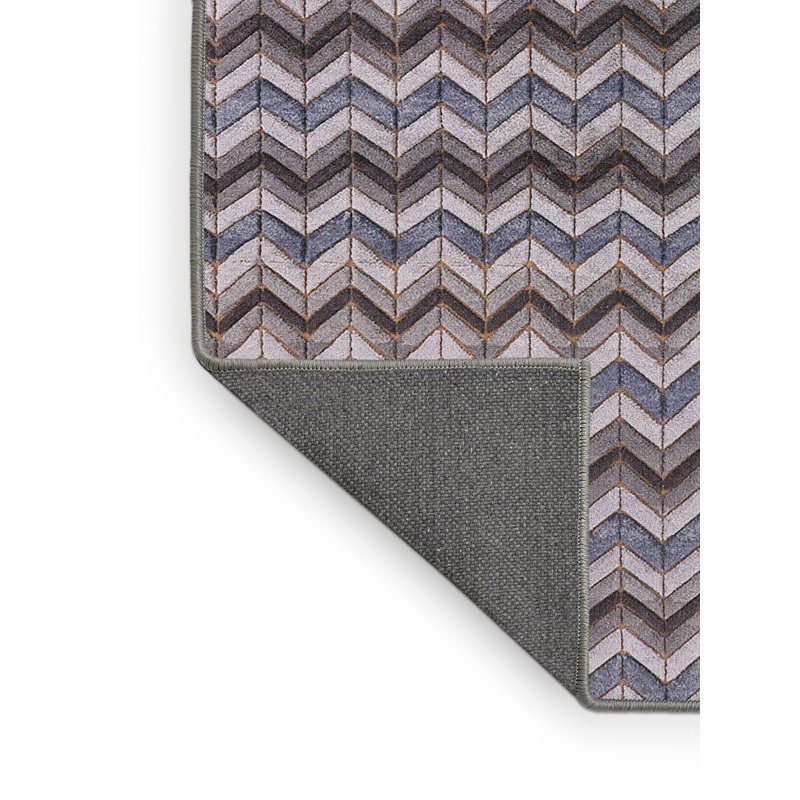 Tapis oriental gris / bleu marine, Rectangle 5 pi x 8 pi