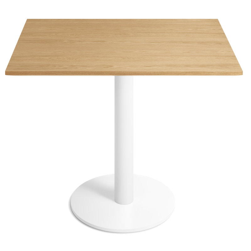 Easy Walnut Wood Dining Table, White Oak, Matte White
