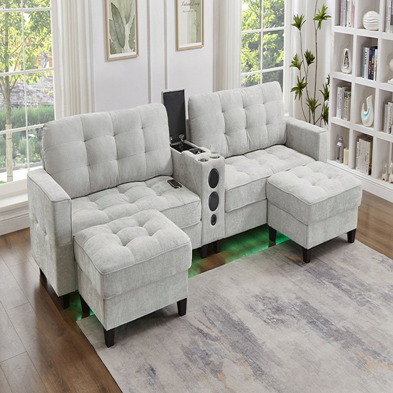Canapé modulaire Modern, Gris clair