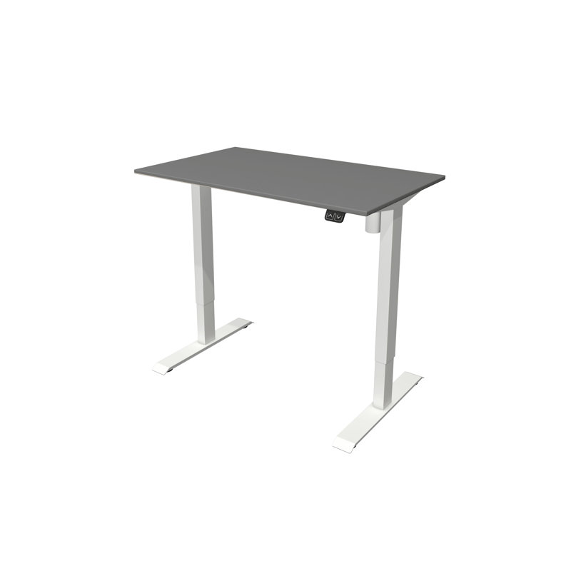 Fawcett Adjustable Metal Base Standing Desk, 72cm H x 100cm W x 60cm D, Graphite