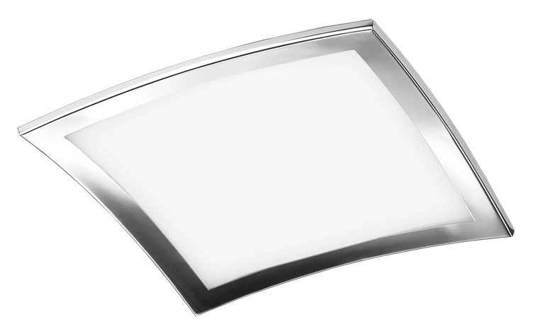 Plafonnier encastré carré à 4 lumières unique, H 3,88 po x l 19,75 po x P 19,75 po
