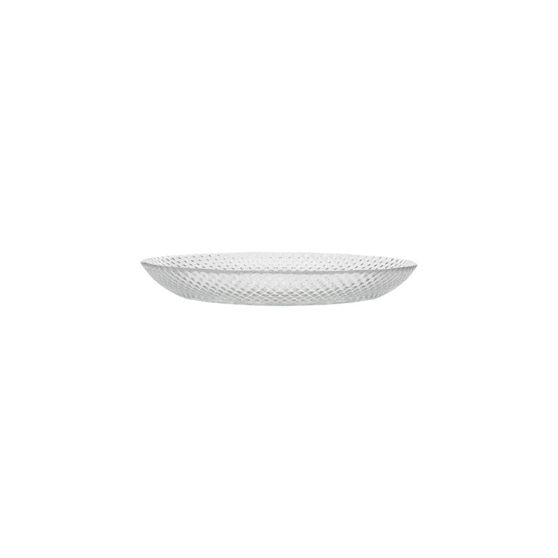 Cristal Glass Appetizer Plates, Clear