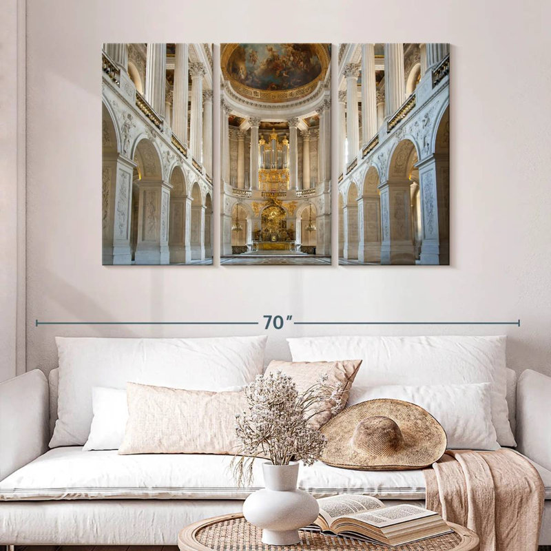 Chapelle royale à Versailles, H 32 po x l 50 po