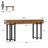 62.99" Long Console Table For Entryway, Industrial Wooden Sofa Table With Sturdy Metal Legs For Hallway, Living Room, Entrance-418491178