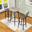Ensemble de tabourets de bar 3 pièces avec table, tablette et 2 tabourets-1804445061-1804445080