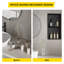 Niche de douche de salle de bain en acier inoxydable, tablette de niche de douche 36 x 12, installation horizontale verticale-106870465