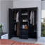 Armoire tout-en-un 2 portes Wenge