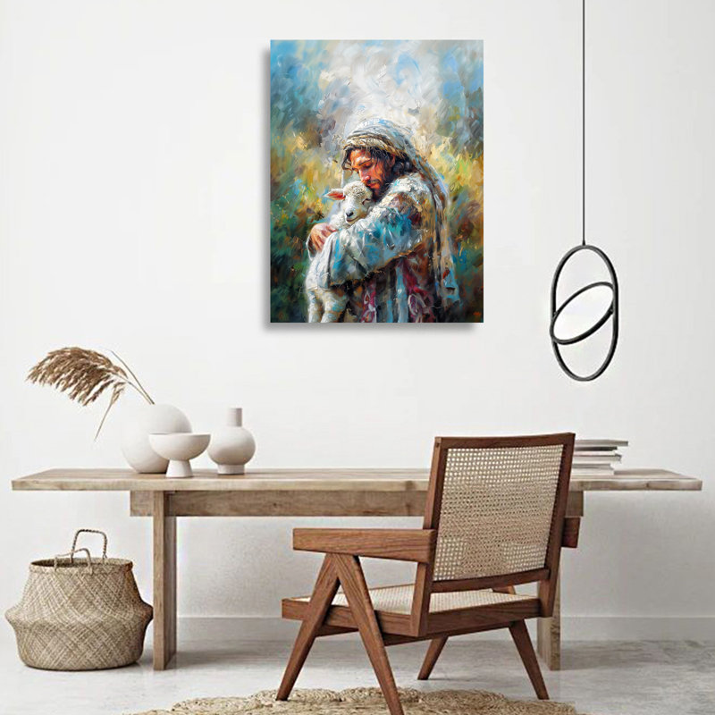 «Jesus Christ», reproduction d'art sur toile, H 32 po x l 48 po