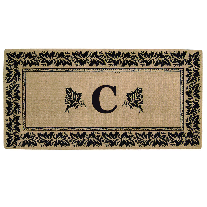 Tapis de porte d'extérieur robuste 72 po x 36 po Woodview Vineyard, C