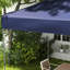 Auvent portatif bleu foncé - réglage de la hauteur à 3 niveaux pour les aventures en plein air. Installation rapide avec sac à roulettes. Parasols et fêtes. Tissu en acier robuste. 3 réglables