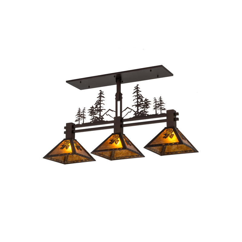 Luminaire suspendu 45 po L 3 po