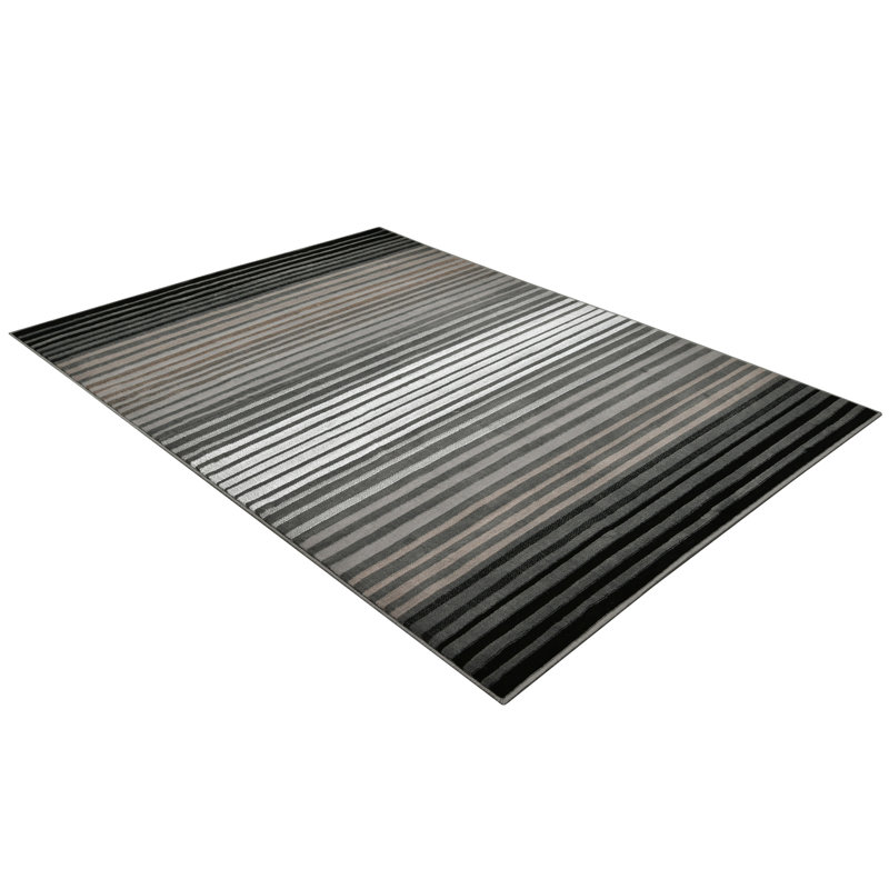 Striped Indoor Rug, Rectangle 5' x 6'11"