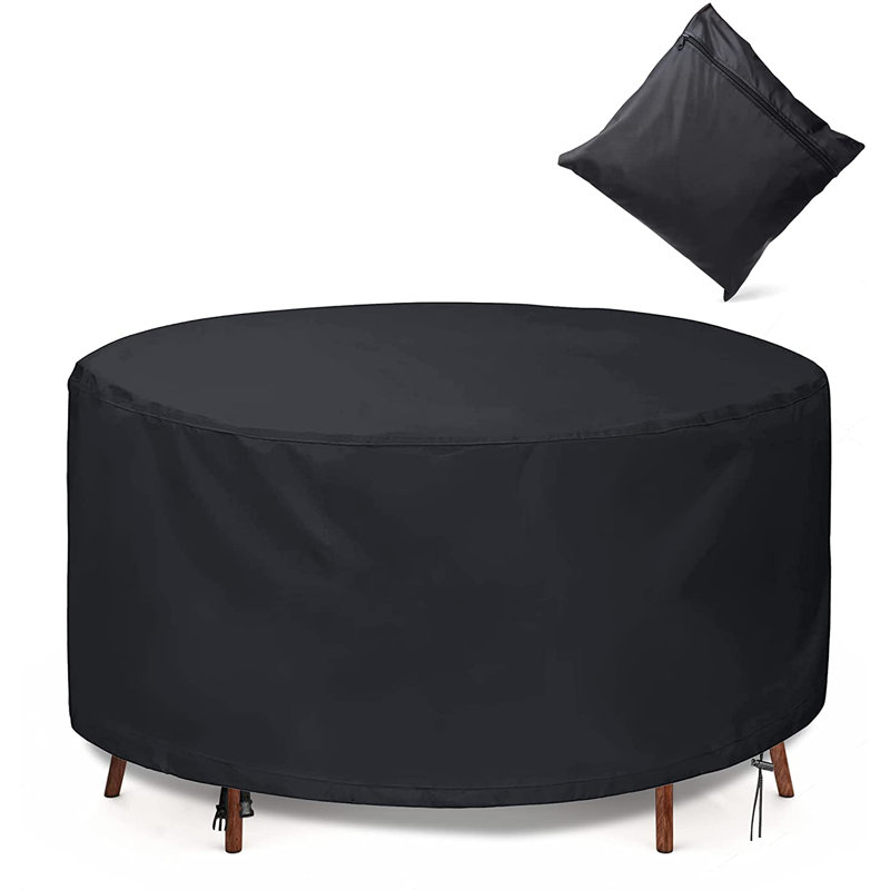 Housse pour table de patio résistante à l'eau, H 27 po x l 110 po x P 110 po