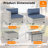 6-Piece Rattan Outdoor Conversation Set with Cushions and Glass Coffee Table & Optional Fire Pittable-1158271557