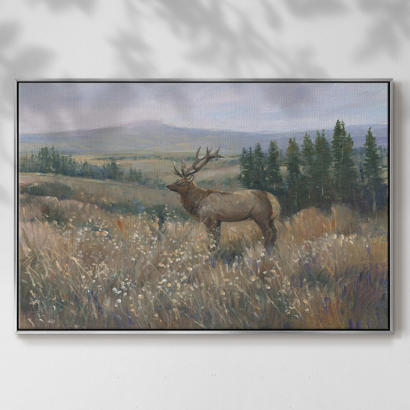 «Western Wildlife II», reproduction d'art sur toile, H 17 po x l 25 po x P 2 po, Argent