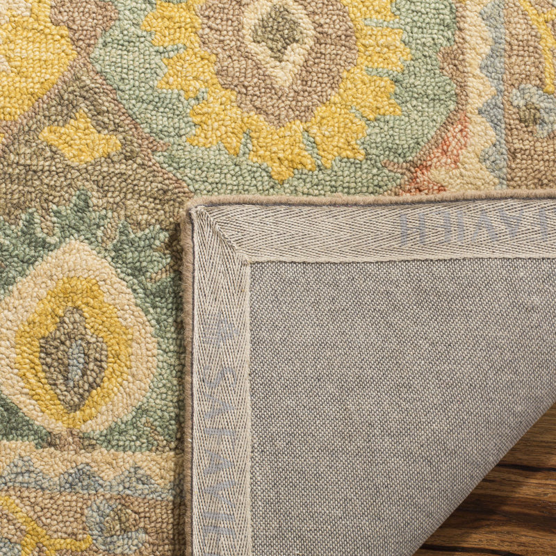 Guzi Hand Hooked Wool Oriental Rug, Rectangle 8' x 10'