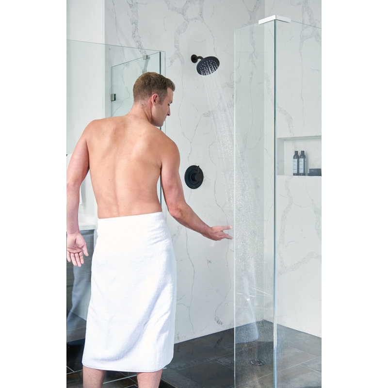 Fina Premium 2.5 GPM Rain Shower Head, Matte Black