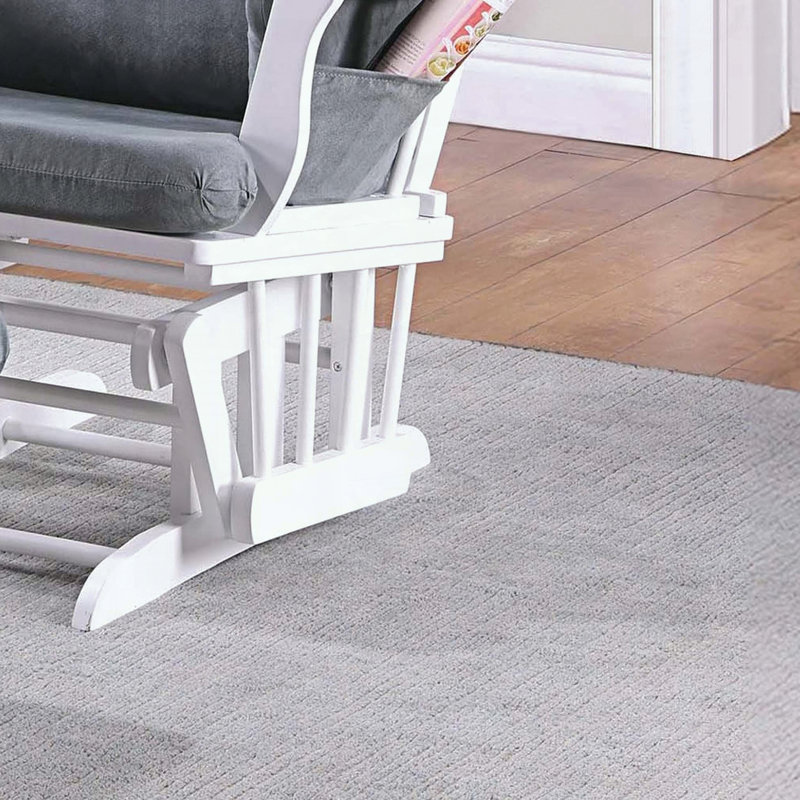 Fauteuil oscillant luxueux avec repose-pieds, microfibre et mouvement coulissant