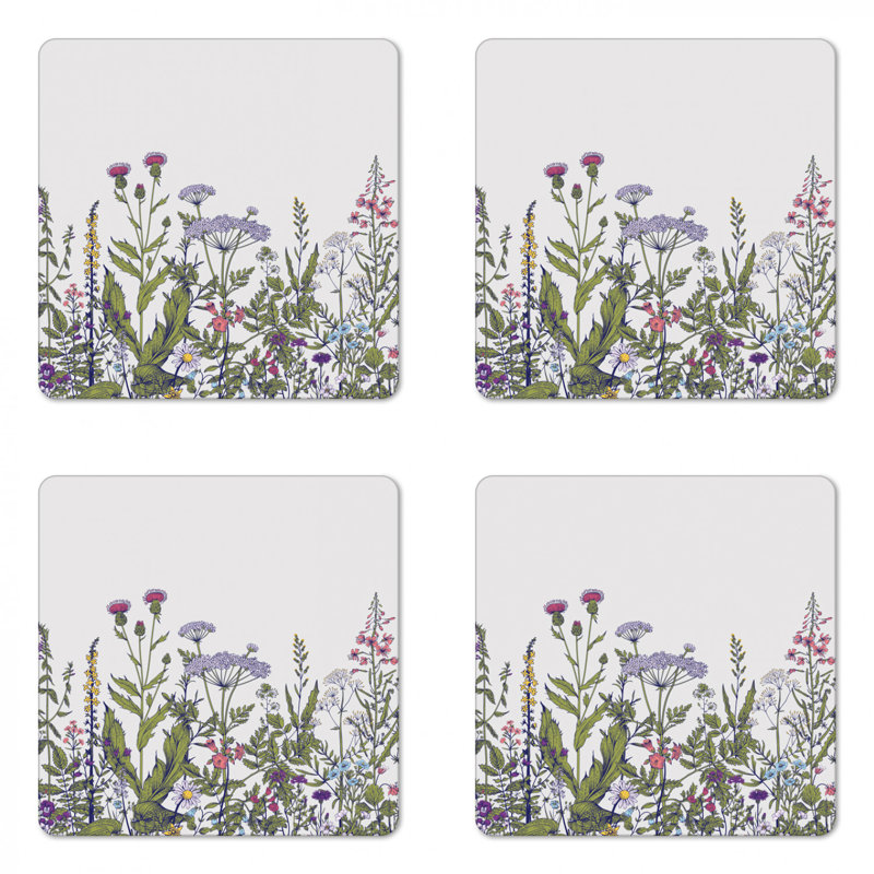 Square 4 Piece Coaster Set