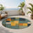 Blocky Earth Palette Indoor And Outdoor Area Rug-565510297