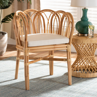 Lachance 24.5" W Rattan Barrel Chair