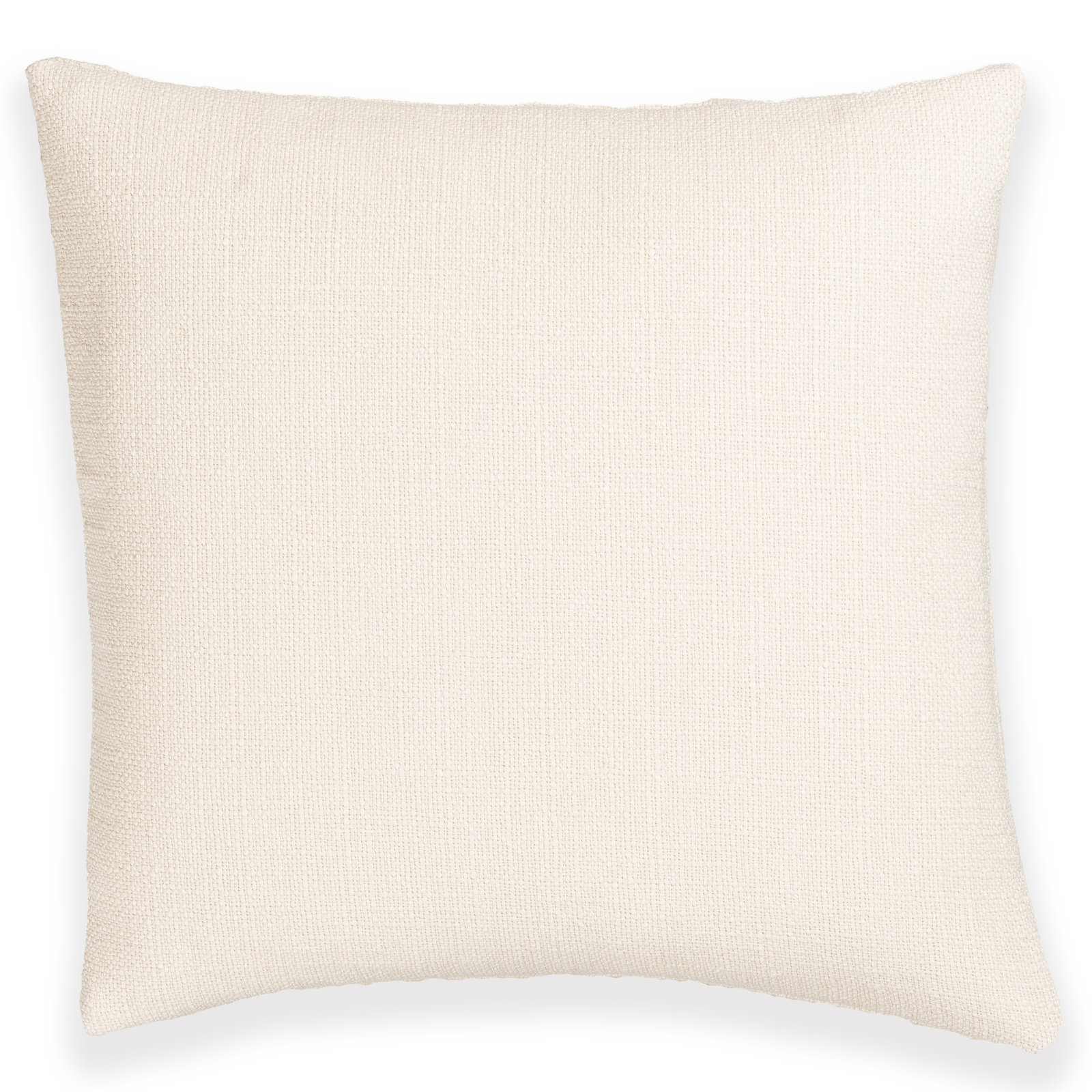 Throw Pillow, Square 18", Feather, Cream
