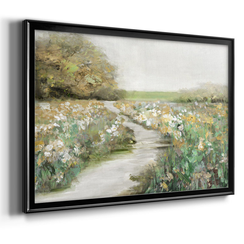 " Quiet Meadow ", 14" H x 20" W x 1.5" D, Black