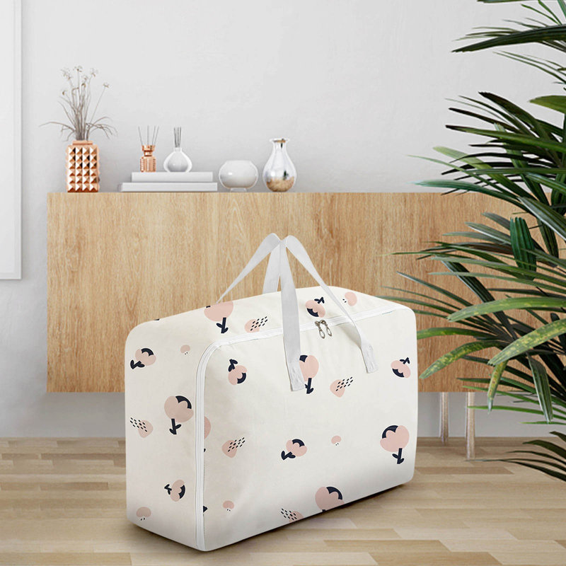 Très grands sacs de rangement réutilisables avec poignées et fermetures à glissière robustes, sac de rangement lavable robuste, garde-robe, rangement sous le lit, couverture