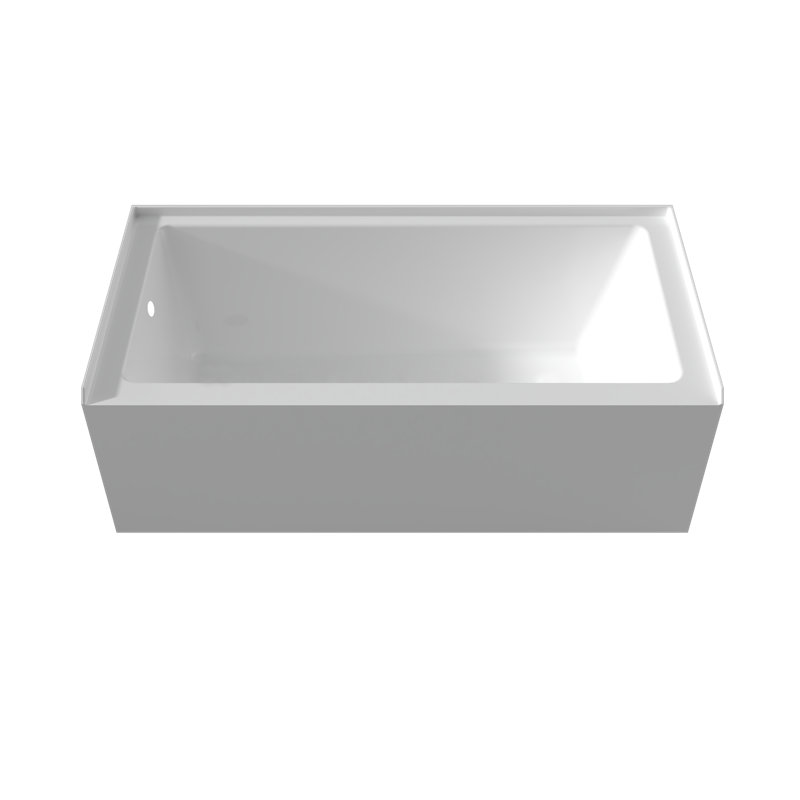 Sotria 60x30 Alcove Soaking Acrylic Bathtub, Left