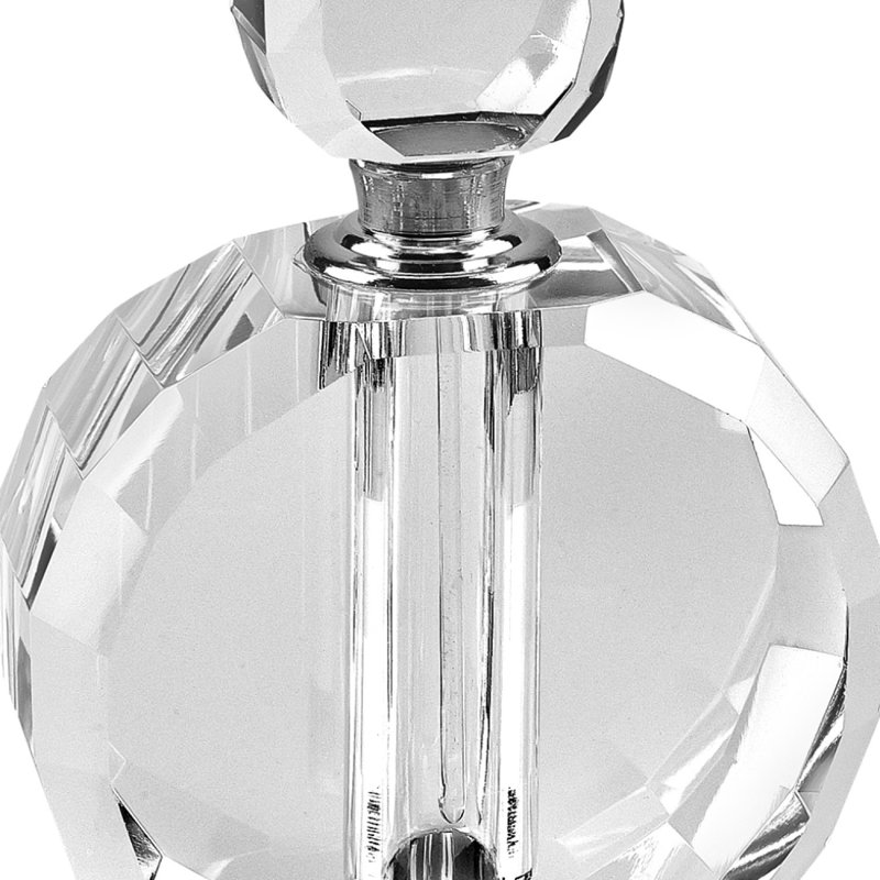 Clansy Hand Crafted Crystal Round Perfume Bottle
