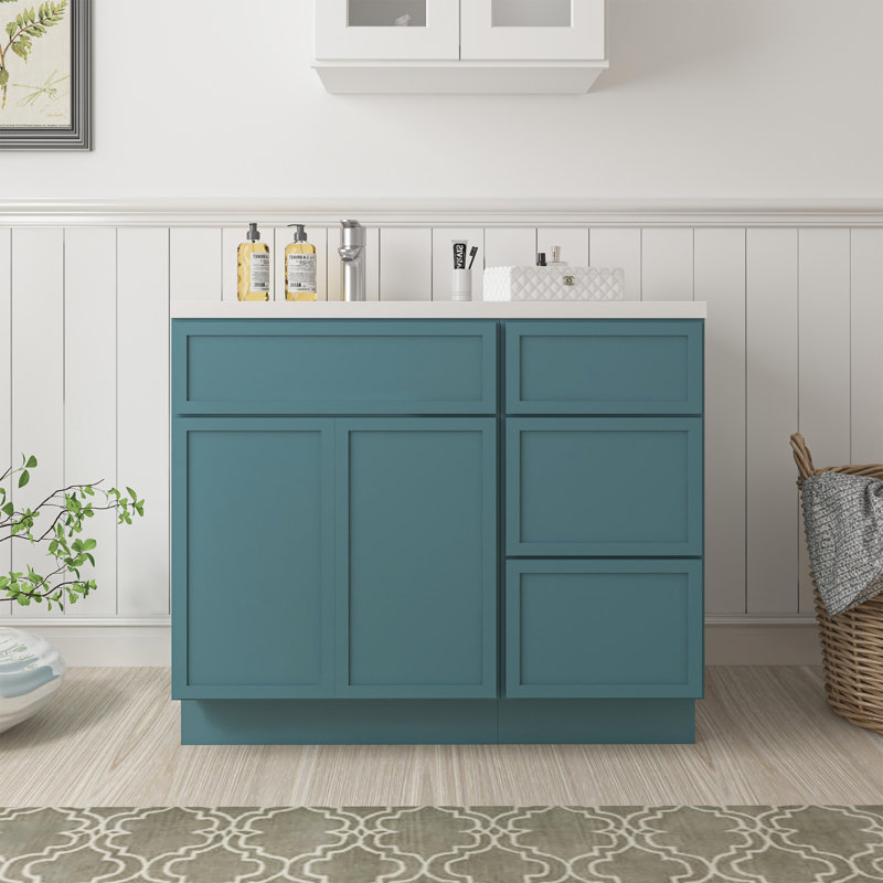 Base de meuble-lavabo simple 39 po seulement, Vert